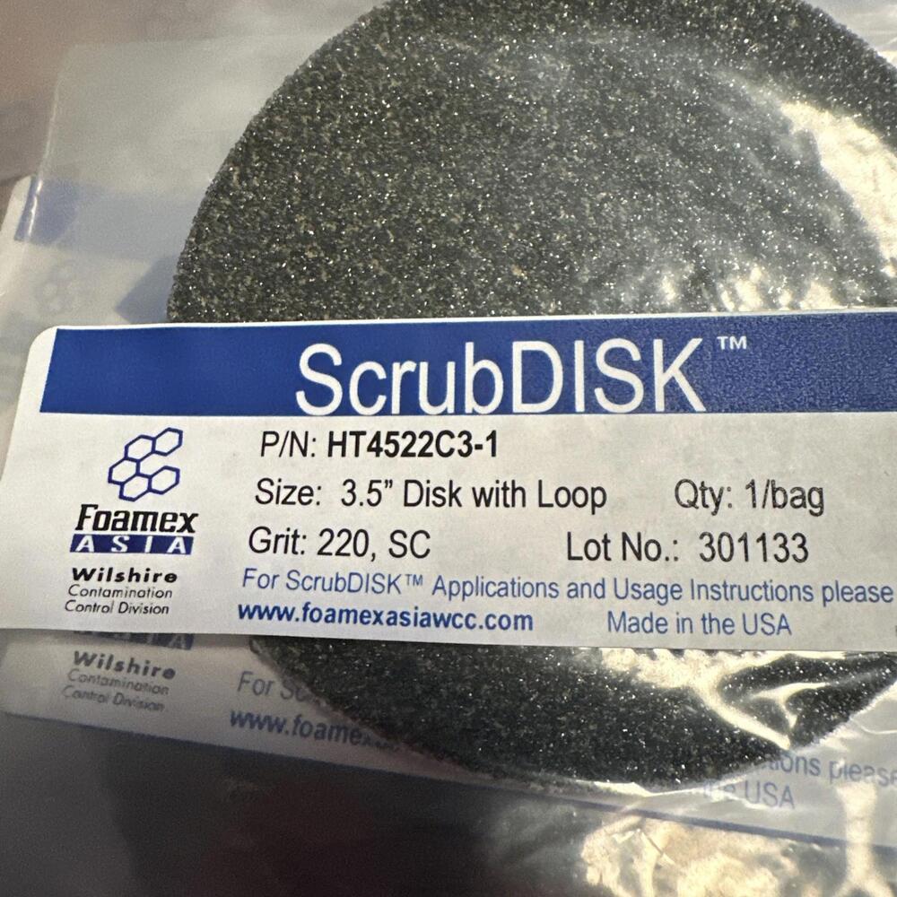 Lot 10 Foamex ScrubDISK 3.5” 220 Grit Hook Loop Sanding Discs HT4522C3-1